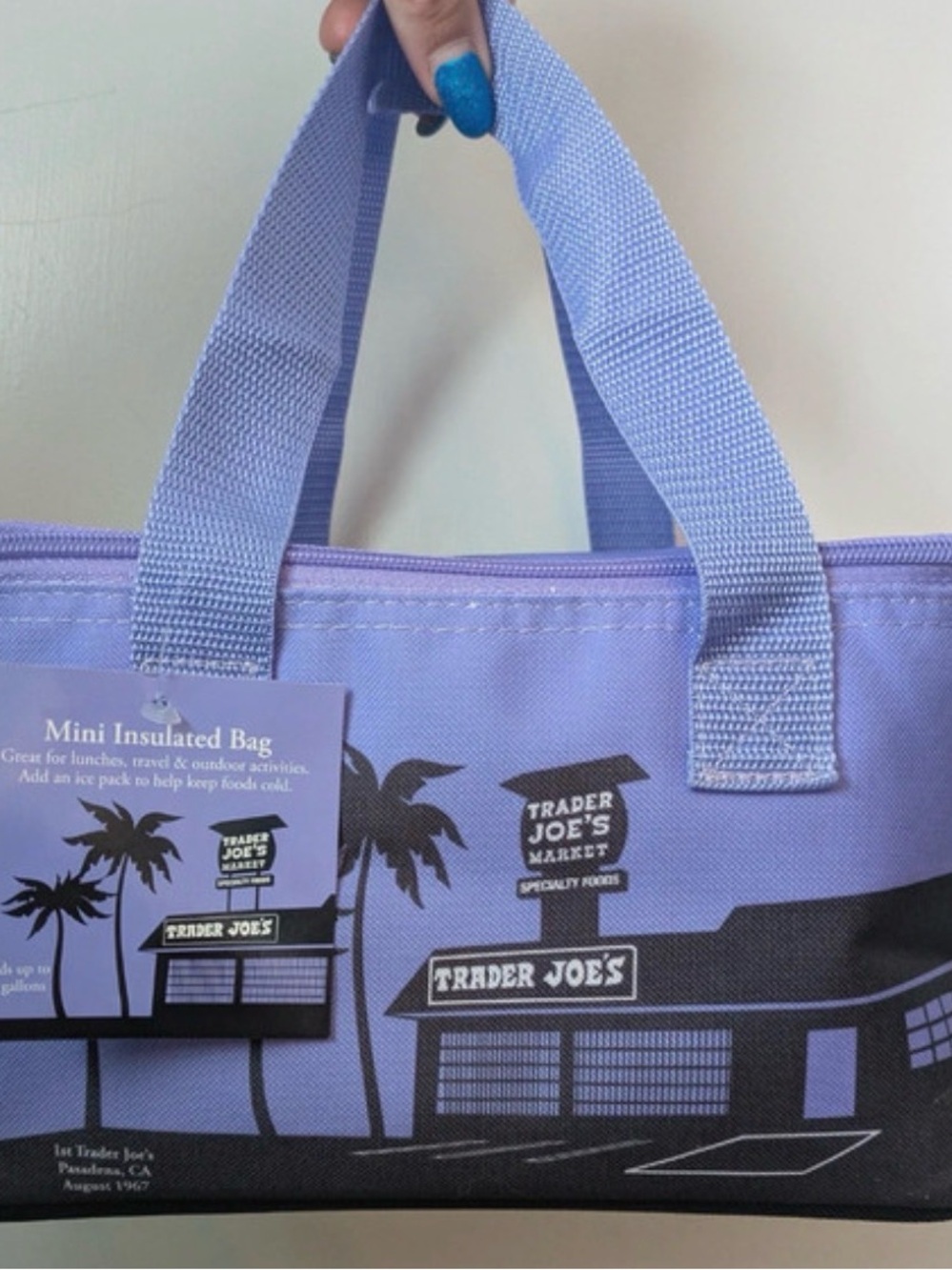 Trader Joe's Lavender Mini Insulated Tote